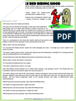 Little Red Riding Hood Fairy Tale Simple Present Tense PDF