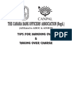 TIPS FOR HANDING OVER & TAKING OVER Booklet 03-06-17