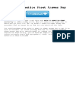 Molality Practice Sheet Answer Key