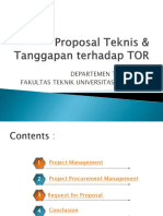 Proposal Teknis - Manajemen Proyek 2012