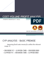 Cost Volume Profit Analysis