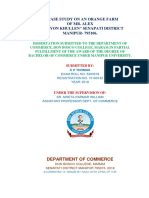 "A CASE STUDY ON AN ORANGE FARM OF MR. ALEX TUMUYON KHULLEN" SENAPATI DISTRICT MANIPUR - 795106.K P Thomas Dissertation Project