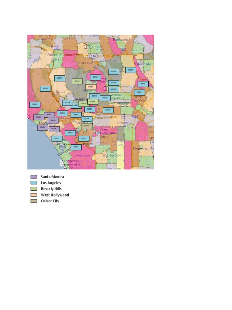 Santa Monica Area Zip Codes List | PDF
