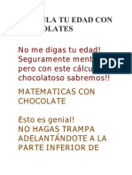 Calcula Tu Edad Con Chocolates