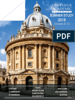 Oxbridge Academic Programs 2018 PDF