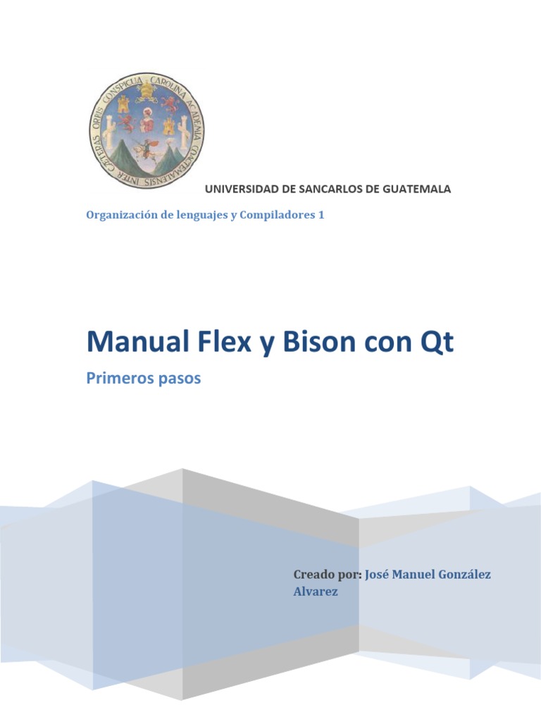 Manual de Flex y Bison con Qt | PDF | Lenguaje de programación | Compilador