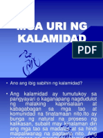 Mga Uri NG Kalamidad