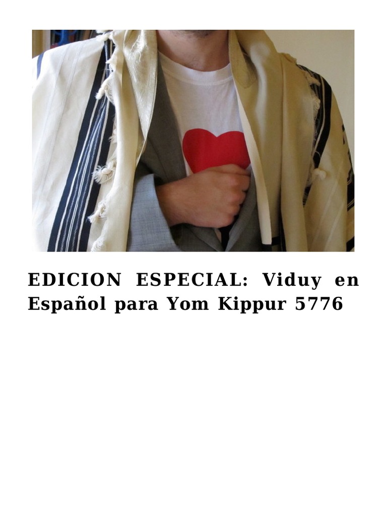 Viduy Yom Kipur | PDF | Pecado | Perdón