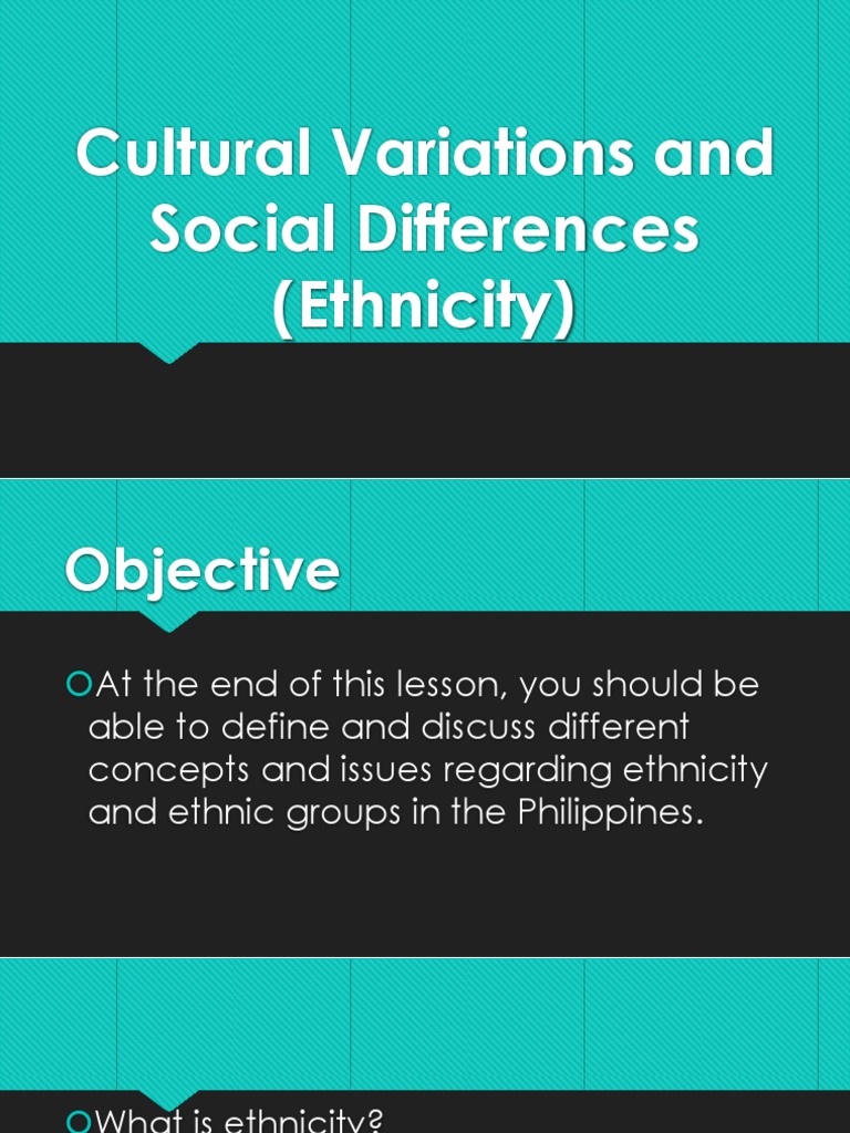 Ethnicity and Social Differences in the Philippines | PDF | Race (Human ...