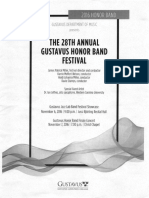 2016 Gustavus Honor Band Festival Program