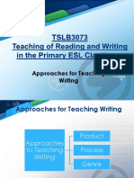 Week 6 Approaches For Teaching Writing - Week 6 - 2018 - TSLB 3073 FRM Kak Ruziah