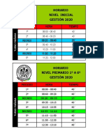 5 - Horario 2020