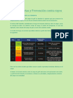 Guía de Alertas y Prevención Contra Rayos