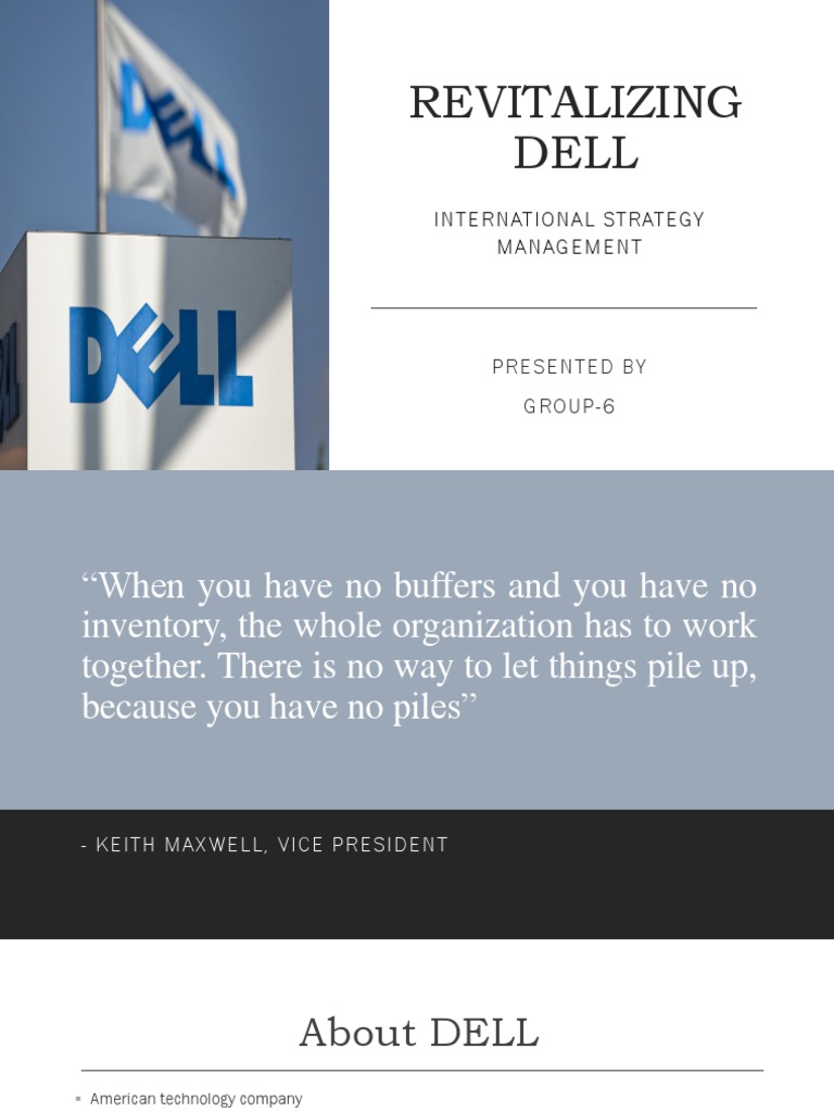 Revitalizing Dell | PDF | Dell | Inventory