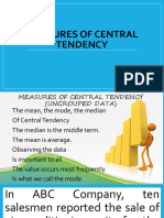 Central Tendency