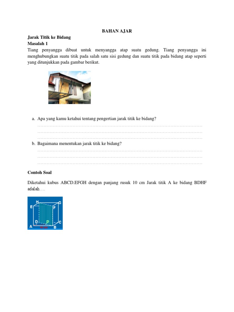 Bahan Ajar Dimensi 3 | PDF | Teknologi & Rekayasa