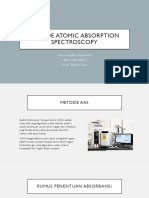 Metode Atomic Absorption Spectros