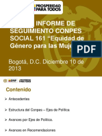 PresentacionInforme1Conpes161 DNP DIC 10 2013 PDF