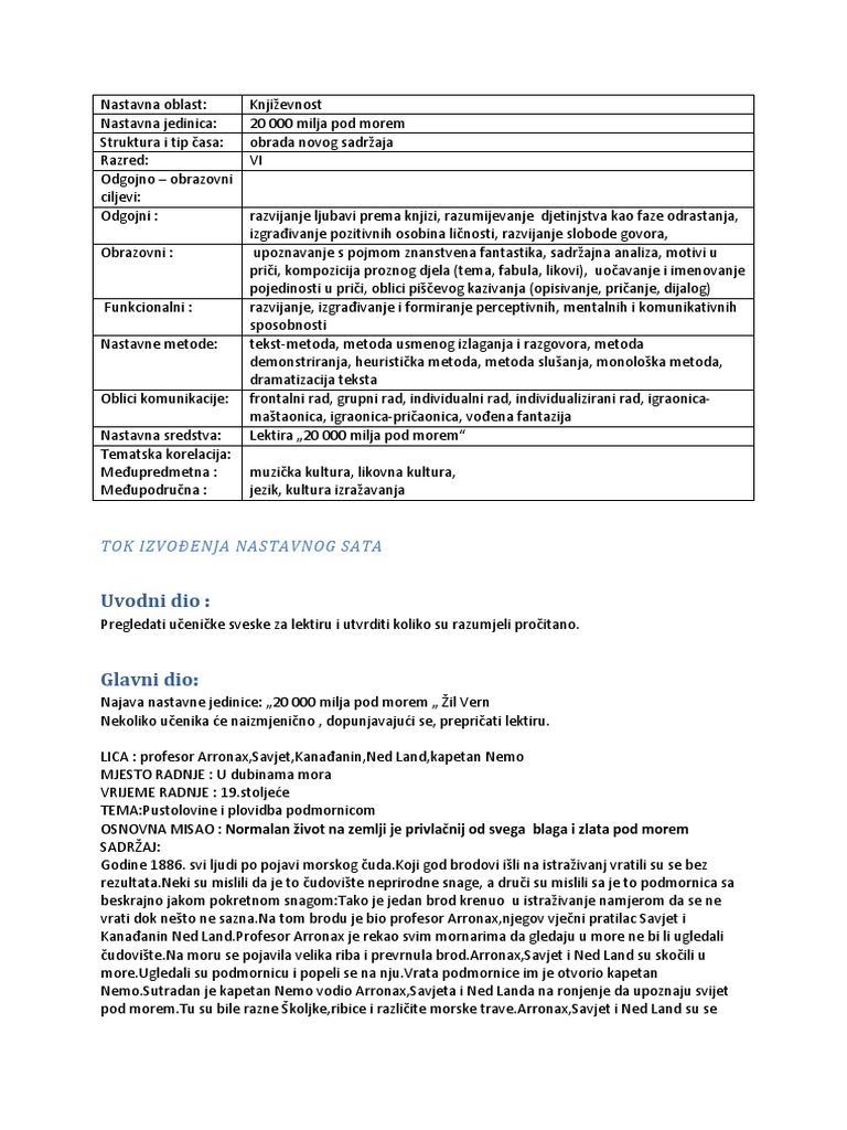 20 000 Milja Pod Morem | PDF