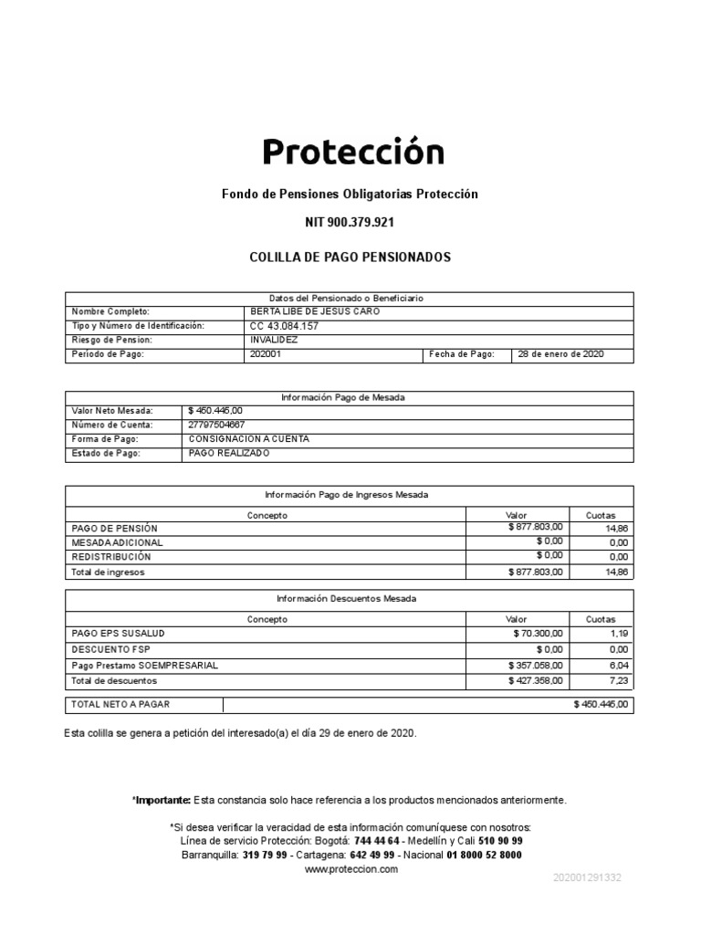 Colilla Pago | PDF | Business