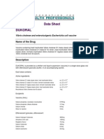 Dukoral Vaccine Data Sheet