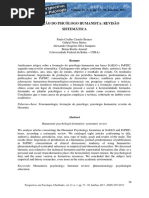FORMAÇÃO DO PSICÓLOGO HUMANISTA REVISÃO SISTEMÁTICA