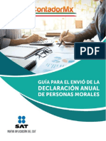 Guía para El Envió de La Declaración Anual de Personas Morales PDF