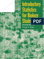 T. A. Watt (Auth.) - Introductory Statistics For Biology Students-Springer US (1997) PDF