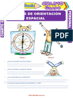 Formas de Orientación Espacial para Cuarto Grado de Primaria