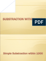 Substraction Within 1000
