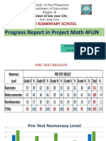 Progress Report in Math 4FUN