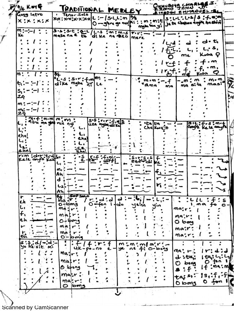 Traditional Medley Pdf