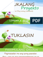 PANUKALANG PROYEKTO Filipino Sa Piling L