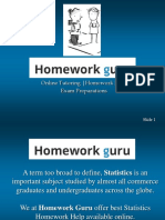 Online Statistics Tutoring & Homework Help