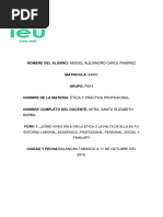 FORO 1 etica