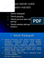 Aplikasi Teknik Nuklir Untuk Industri