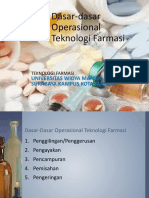 Dasar Dasar Operasional Teknologi Farmasi