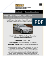 Ford Falcon Workshop Manual 2008 - 2014 FG Free Factory Service Manual