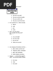 Soal Olimpiade Bahasa Inggris SD