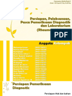 Persiapan, Pelaksanaan, Pasca Pemeriksaan Diagnostikdan Laboratorium (Rheumatoid Atritis)