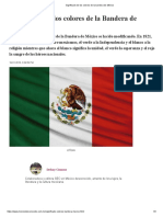 Significado de Los Colores de La Bandera de México