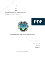 Principales Indicadores Financieros A Nivel Guatemala