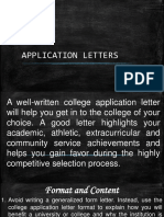 Application Letters