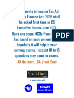 imp mcq for tax