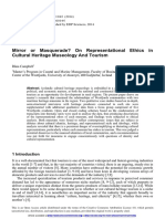 Mirror or Masquerade On Representational Ethics in Cultural Heritage Museology and Tourism PDF