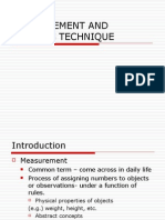 Measurement and Scaling Technique