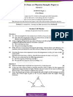 ICSE Class 10 Physics Sample Paper 2 PDF