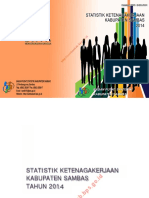 Statistik Ketenagakerjaan Kabupaten Sambas 2014