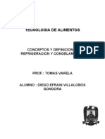 TECNOLOGÍA DE ALIMENTOS: SISTEMAS DE REFRIGERACIÓN Y CONGELACIÓN