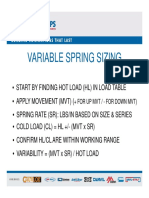 Variable Spring Sizing Tutorial